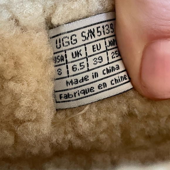 UGG Australia dark brown leather sheepskin Sherpa lined women leather boots sz 8 - Picture 8 of 10